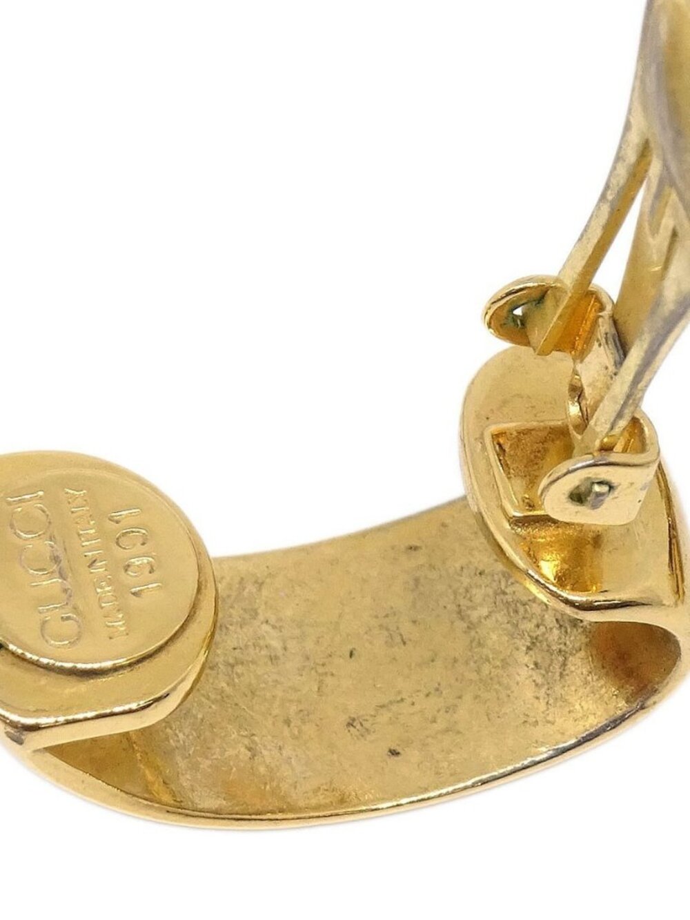 Gucci Dangle Clip-On Earrings Gold 1991 118011 - Picture 8 of 8